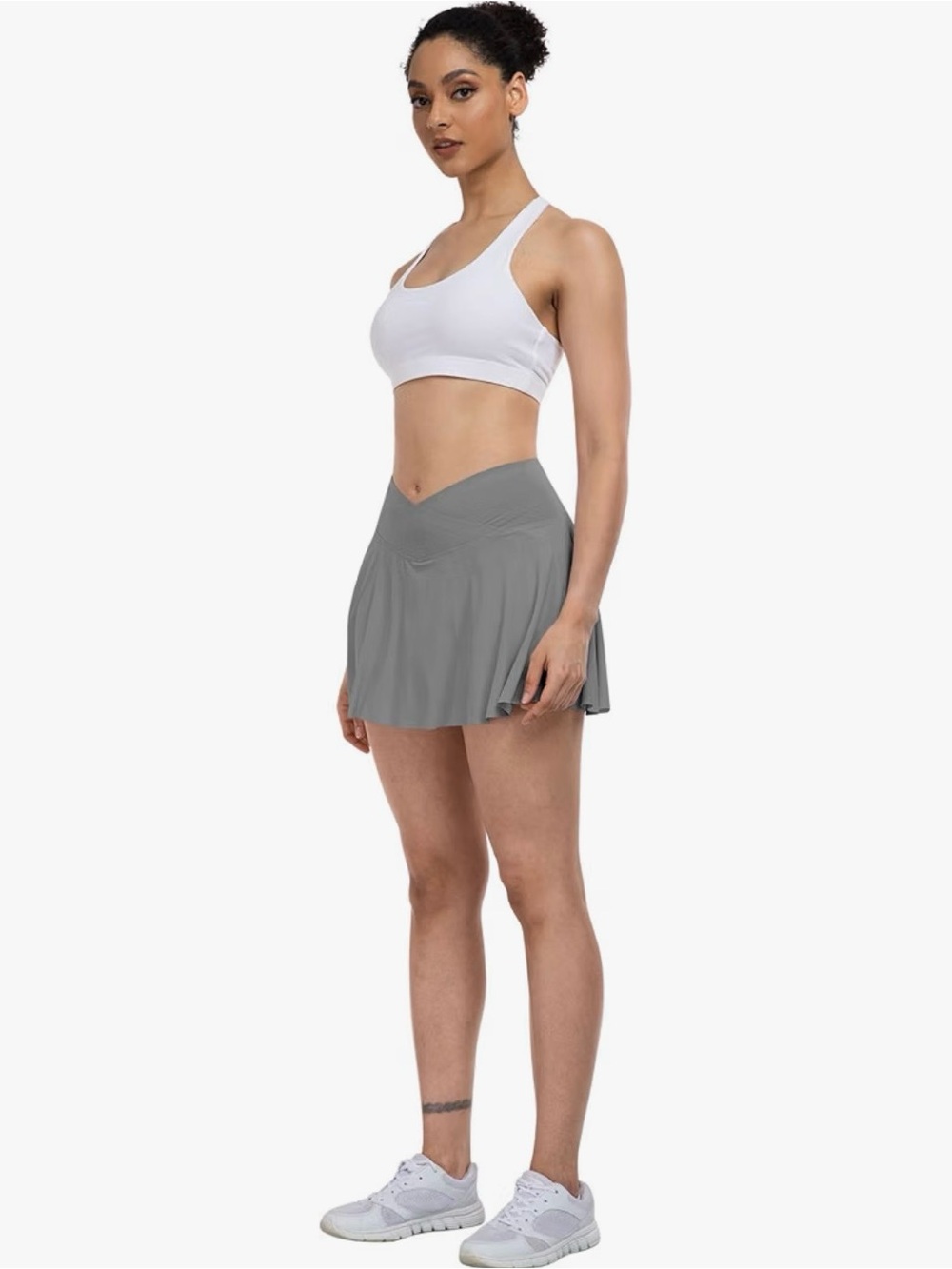 Amazon Women's Gray Active Skort with V-Waist